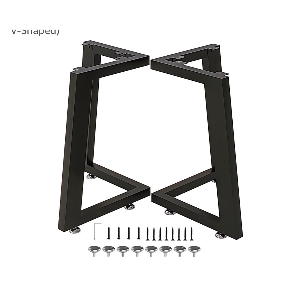 ADYLEGS 16 Inch V-Shaped Coffee Table Legs Metal Black DIY Set of 2 X0052509H3